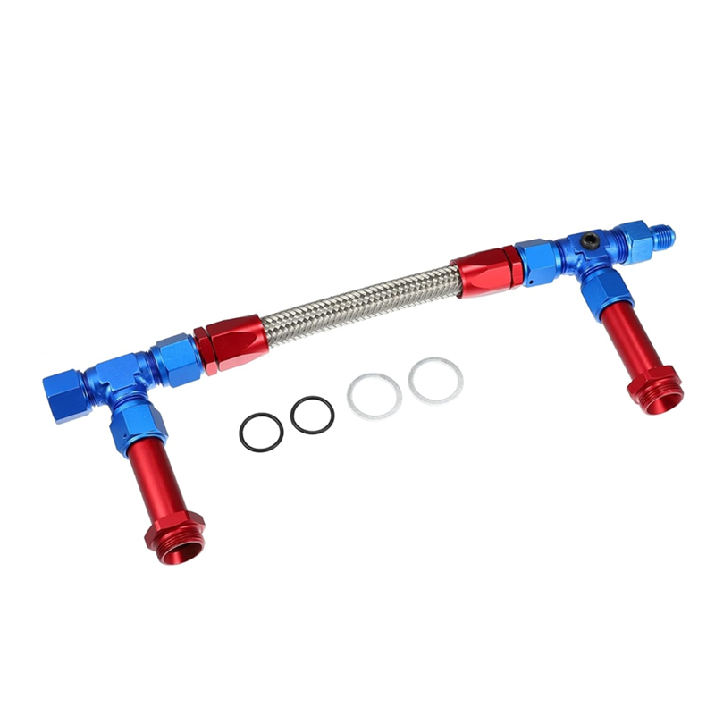 8AN Dual Feed Fuel Line To 7/8 - огляд і ціна Braided Line