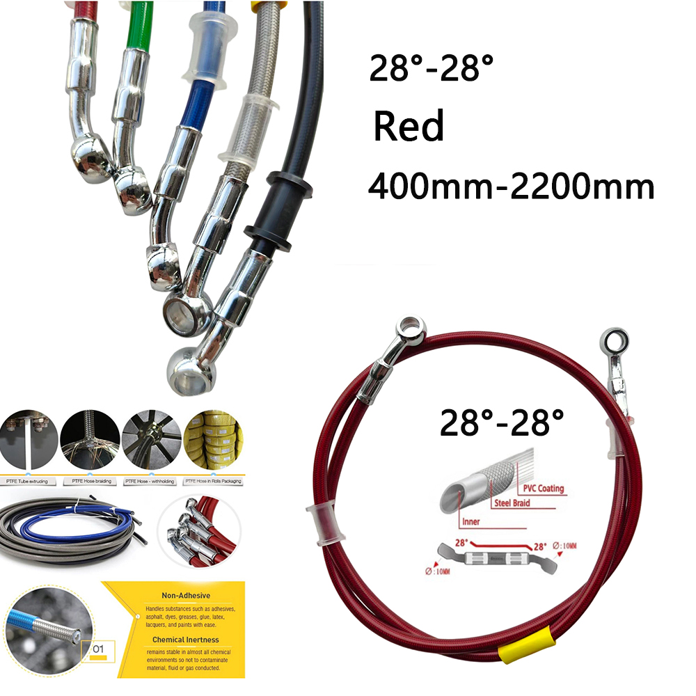 28-28 Red Universal Motorcycle - огляд і ціна Braided Line