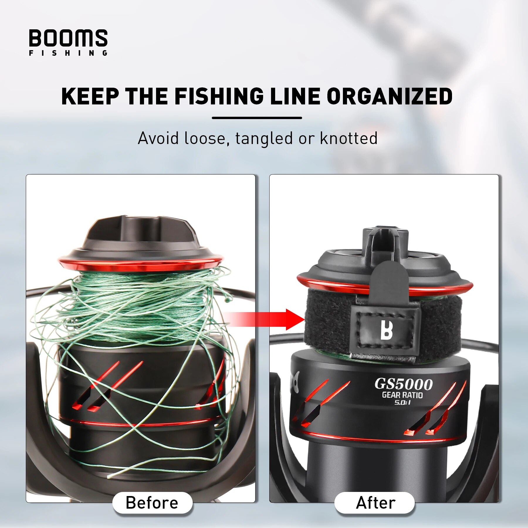 Booms Fishing SB1 4Pcs Spinnin - огляд і ціна Fishing Line Spool